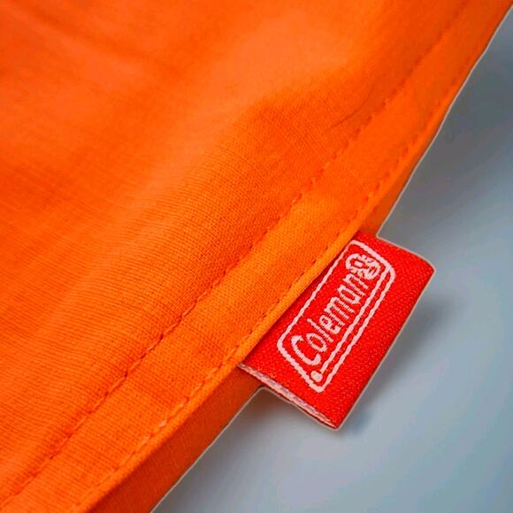 Coleman The Outdoor Company Fishing Camp Shirt Pockets Mens XXL Orange - Picture 3 of 7